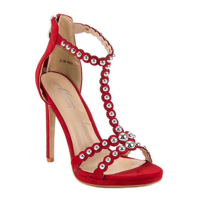 Elegante rote Sandalen 2