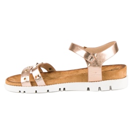 Forever Folie Rosa Sandalen mit Strass 1