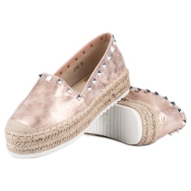 Forever Folie Espadrilles auf der Plattform rosa 1