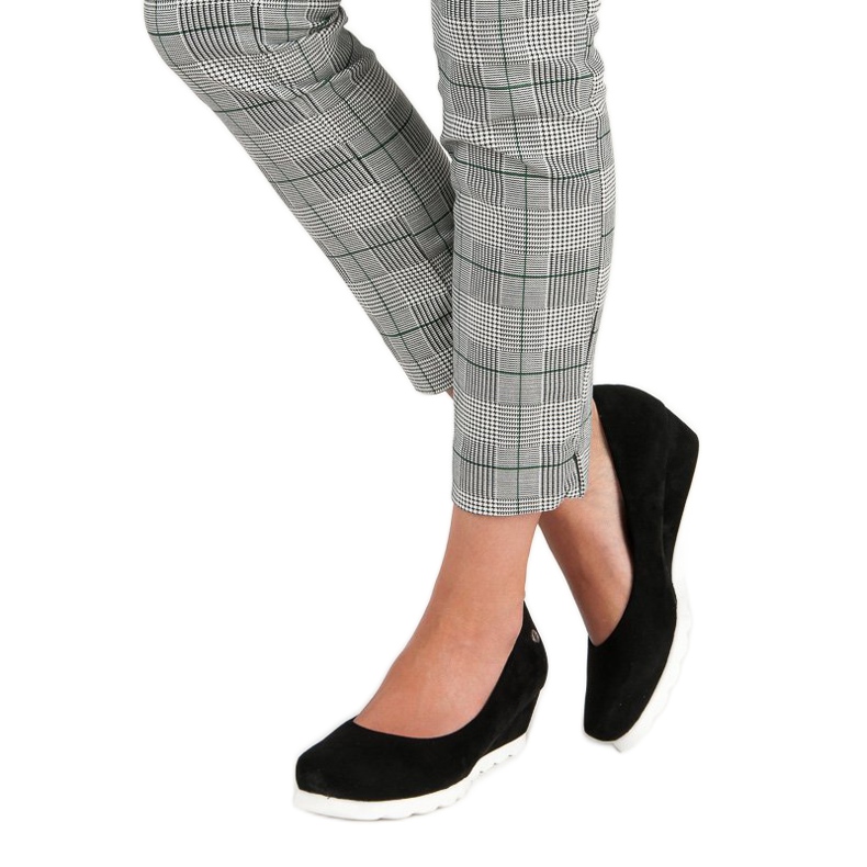 Filippo Wildlederpumps für Damen schwarz 1