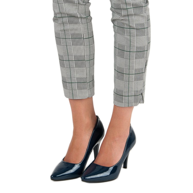 Navy lackierte Vinceza-Absätze blau 1