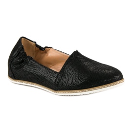 Filippo Schwarze Ballerina mit Muster 1