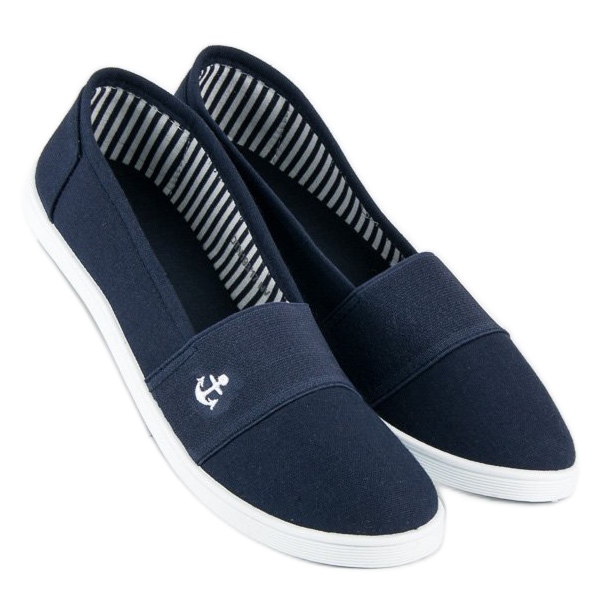 McKey Marineblaue Slip-On-Sneakers 1