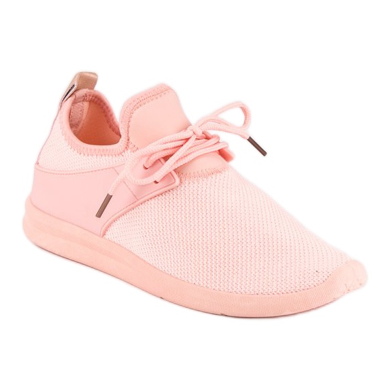 Super Me Sneaker aus rosa Textil 1