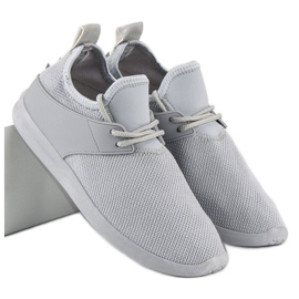 Super Me Sneaker aus grauem Textil 1