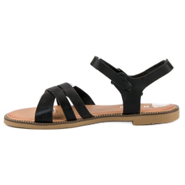 Nio Nio Klassische schwarze Sandalen 1