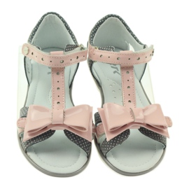 Sandalen Schleife Bartek 36182 grau rosa 4