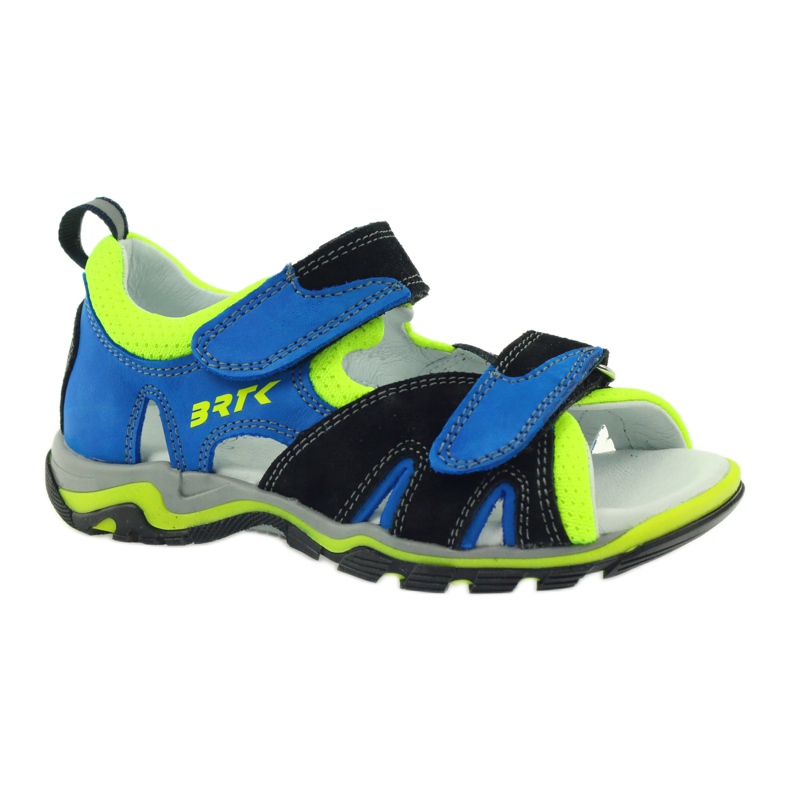 Sandalen mit Klettverschluss Bartek 16187 Kobalt schwarz blau grün 1