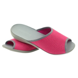 Befado Damenschuhe Hausschuhe 254d088 Hausschuhe grau rosa 3