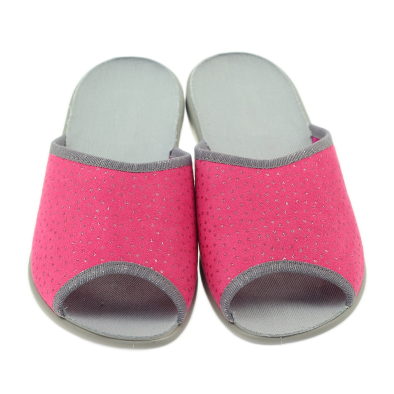 Befado Damenschuhe Hausschuhe 254d088 Hausschuhe grau rosa 4