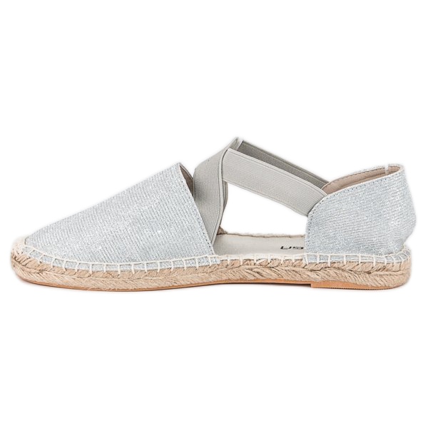 McKey Silberne Espadrilles grau 1