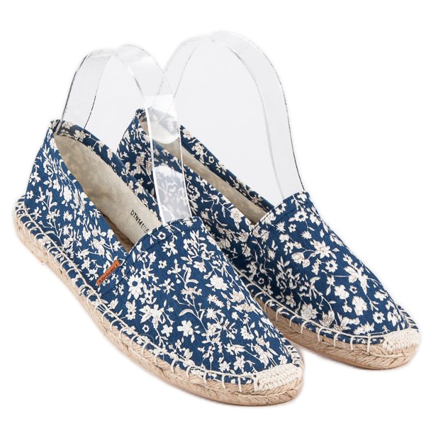 McKey Blaue Espadrilles in Blumen 1