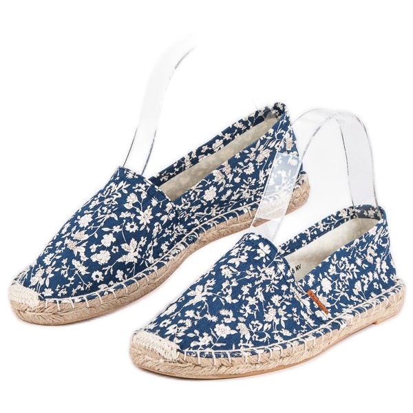 McKey Blaue Espadrilles in Blumen 2