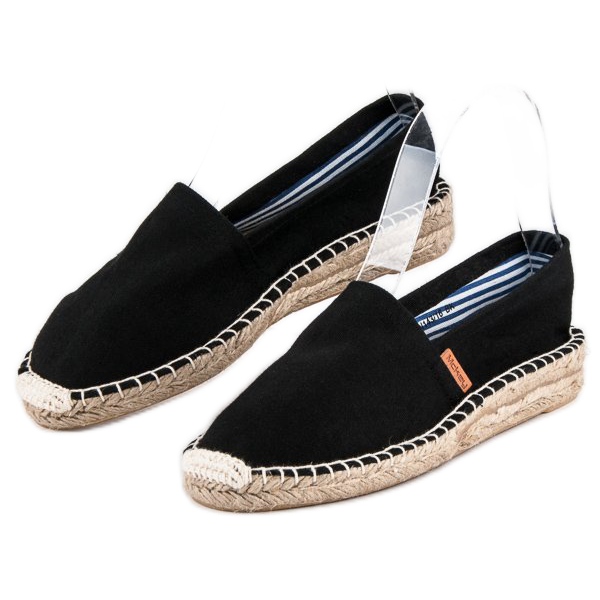 McKey Bequeme schwarze Espadrilles 2