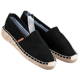 McKey Bequeme schwarze Espadrilles 1