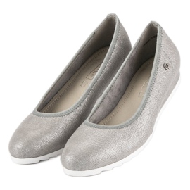 Filippo Graue Ballerinas für Damen 2