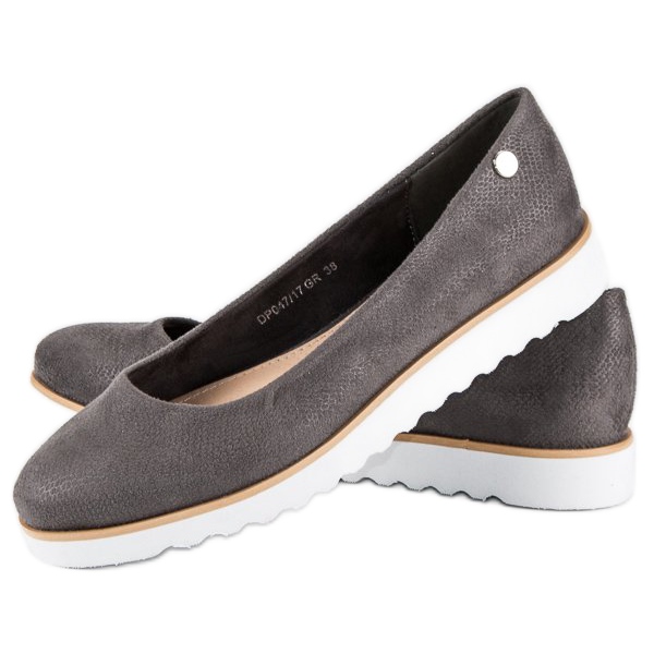 Filippo Ballerinas mit Schlangenmuster grau 2