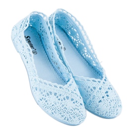 Seastar Ballerinas aus blauer Spitze 1