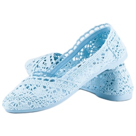 Seastar Ballerinas aus blauer Spitze 2