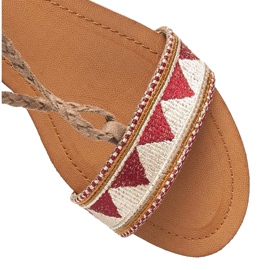 Vices Flache Sandalen für Damen braun 2