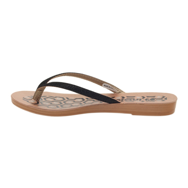 INBLU IR063 schwarze Flip-Flops grau 2