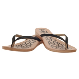 INBLU IR063 schwarze Flip-Flops grau 3