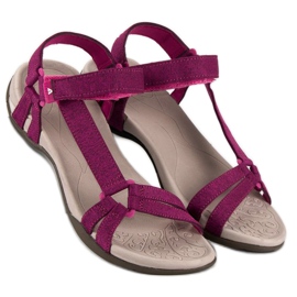 American Club Lässige amerikanische Sandalen rosa 2