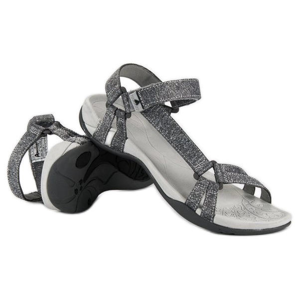 American Club Lässige amerikanische Sandalen grau 1