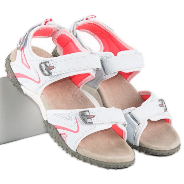 American Club Sportliche amerikanische Sandalen weiß 1
