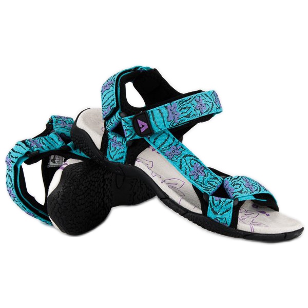 American Club Textilsandalen mit amerikanischem Klettverschluss blau 2