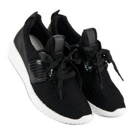 Textile Sportschuhe schwarz 1