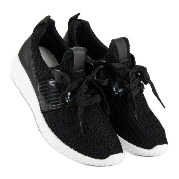 Textile Sportschuhe schwarz 1