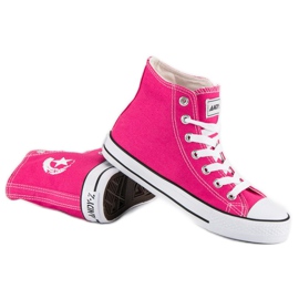 Andy Z Klassische Sneaker über dem Knöchel rosa 1