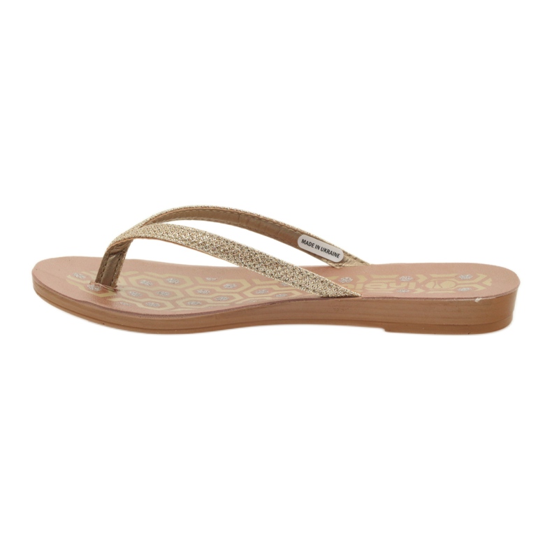 INBLU IR063 goldene Flip-Flops 2