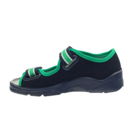 Sandalen für Jungen Befado 969x078 marineblau grün 2