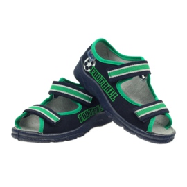 Sandalen für Jungen Befado 969x078 marineblau grün 3