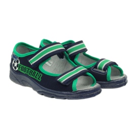 Sandalen für Jungen Befado 969x078 marineblau grün 4