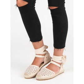 Sweet Shoes Geknotete Espadrilles braun 2