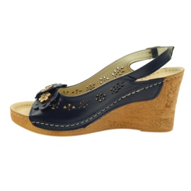 Gregors 648 Keilsandalen marineblau 2