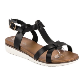 Licean Bequeme Sommersandalen schwarz 1