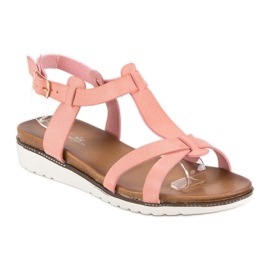 Licean Bequeme Sommersandalen rosa 1