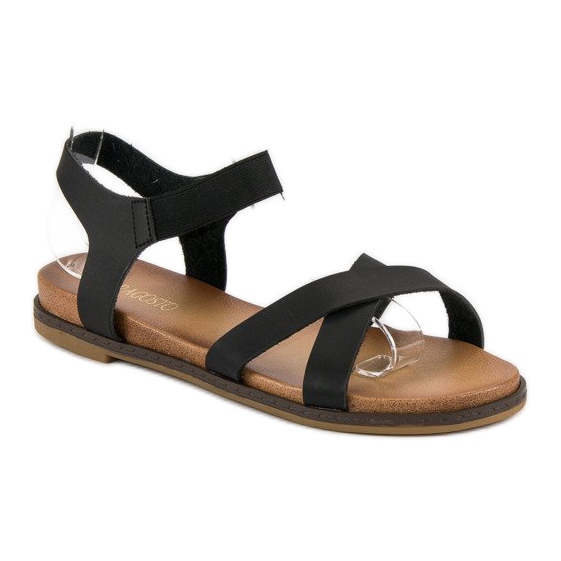 Nio Nio Schwarze Damensandalen 1