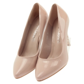Sergio Leone Pumps Nude Lack 1399 Beige 6