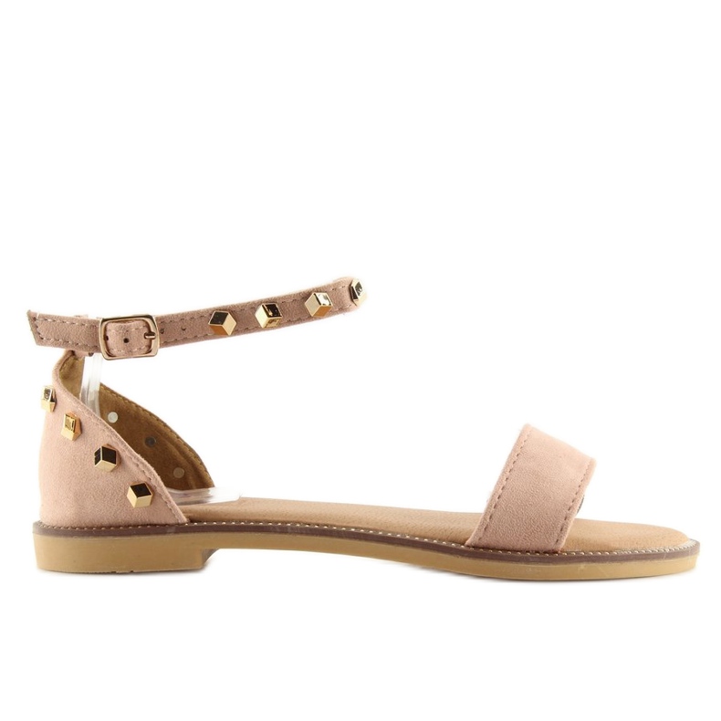 Sandalen mit rosa Nieten 117-11 rosa 1