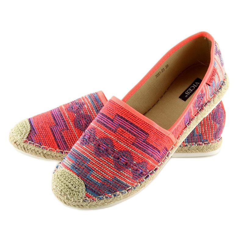 Fluo 3051 Fushia Damen-Espadrilles orange 2