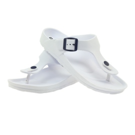 Big Star 274A158 Damensandalen weiß schwarz 4