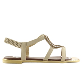 Asymmetrische beige Sandalen 4157 Beige 1