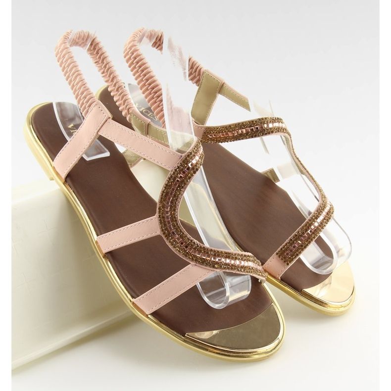 Asymmetrische rosa Sandalen 4157 Pink 1