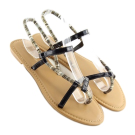 Schwarze Sandalen 5130 schwarz 2