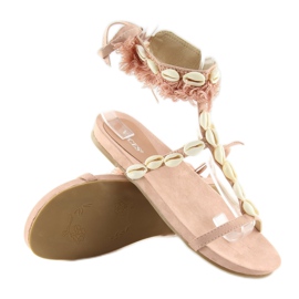 Sandalen mit rosa Muscheln 8225 Rosa 2